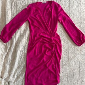 Amanda Uprichard x Revolve Long Sleeve 'Roma' Pink Dress Size M